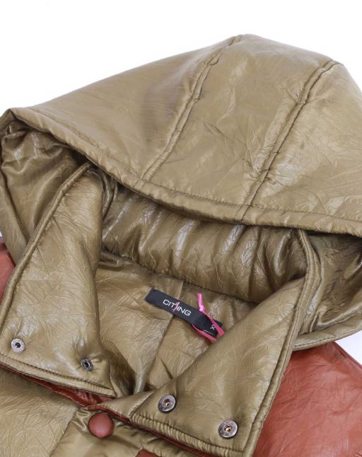 法都&褆綎男装混合专场<em>土</em>黄色<em>羽绒马甲</em>-唯品