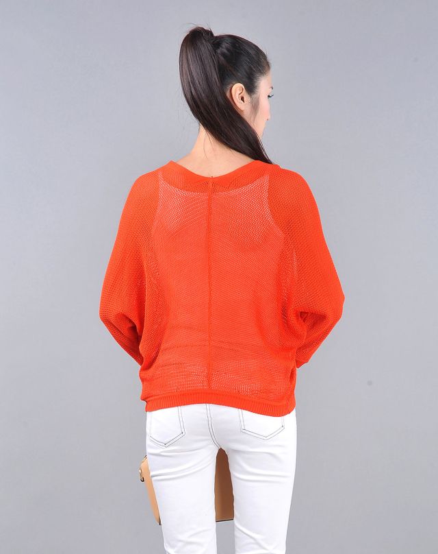 橘色<em>网状针织开衫</em>-唯品会Pad版